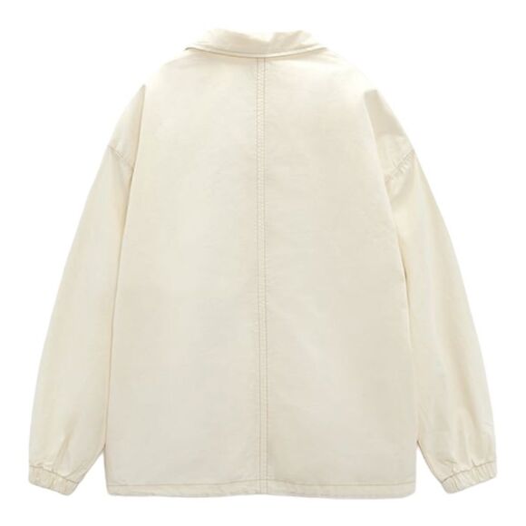 ZARA | Oyster White | JOGGER JACKET - Picture 3 of 9